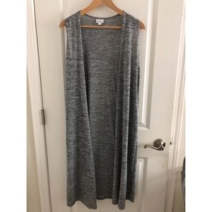 Lularoe small grey sweater joy vest